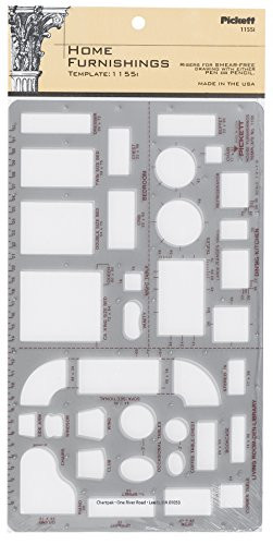 Pickett Home Furnishings Template 1 4 Inch Scale  1155I