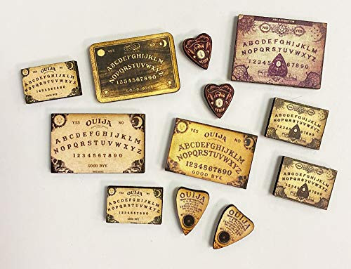 Wood Ouija Board Miniature with Planchette