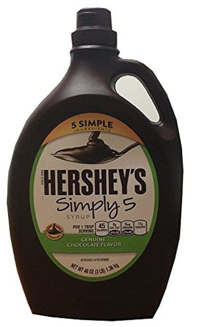 Hersheys Simply 5 Syrup 5 Simple Ingredients Genuine Chocolate Flavor 48 Oz 3 Lbs Bottle Hersheys Simply 5 Syrup 5 Simple Ingredients Genuine Chocolate Flavor 48 Oz 3 Lbs Bottle