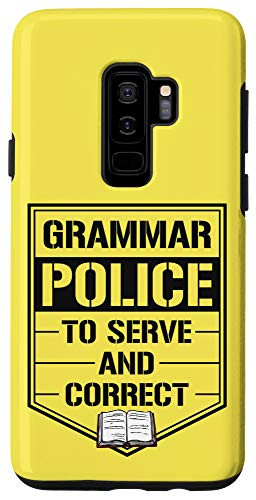 Galaxy S9plus  Grammar Police To Serve And Correct Literary Gift Case
