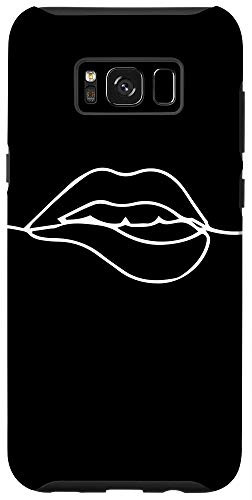 Galaxy S8plus  Line Art Lips Abstract Minimalist Drawing Cool Novelty Gifts Case