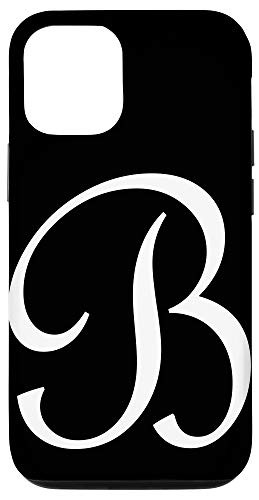 iPhone 12 12 Pro B Initial Letter Personalized Family Last Name Monogram Case