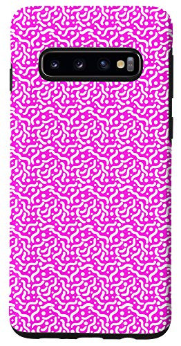 Galaxy S10 Pink Pattern Lines Cute Teenage Style Case