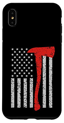 iPhone XS Max Firefighter Thin Red Line Fireman Case