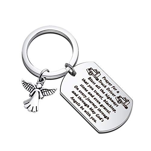 BNQL Truck Driver Keychain Drive Safe Gifts Truckers Prayer Keychain New Bus Truck Driver Gifts for Men Son Husband Boyfriend Keychain BNQL Truck Driver Keychain Drive Safe Gifts Truckers Prayer Keychain New Bus Truck Driver Gifts for Men Son Husband Boyfriend Keychain