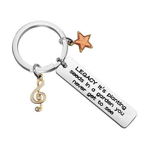CHOORO Hamilton Musical Gift Hamilton Inspirational Quote Legacy Its Planting Seeds In a Garden You Never Get to See Keychain Broadway Musical Gift  Legacy Its Planting Seeds keychain
