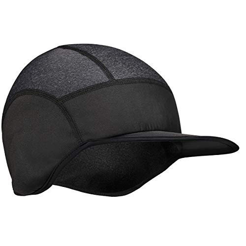 Skull Cap Helmet Liner with Ear Covers Winter Warmer Running Cycling Thermal Head Beanie Hat Fits Under Helmets Black-Grey