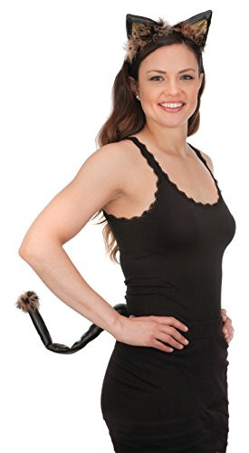 Jacobson Hat Company Vinyl Cat Ears Headband Tail