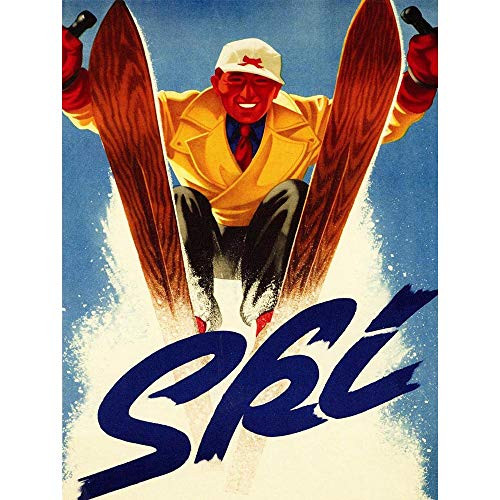 Wee Blue Coo Sport Advert Winter Ski Snow Downhill Slalom Unframed Wall Art Print Poster Home Decor Premium Wee Blue Coo Sport Advert Winter Ski Snow Downhill Slalom Unframed Wall Art Print Poster Home Decor Premium