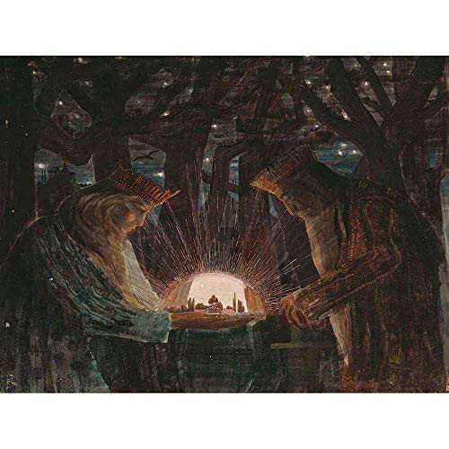 Wee Blue Coo Ciurlionis Fairy Tale of Kings Unframed Wall Art Print Poster Home Decor Premium Wee Blue Coo Ciurlionis Fairy Tale of Kings Unframed Wall Art Print Poster Home Decor Premium