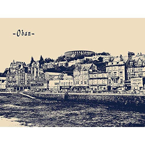Wee Blue Coo Oban Scotland City Unframed Wall Art Print Poster Home Decor Premium Wee Blue Coo Oban Scotland City Unframed Wall Art Print Poster Home Decor Premium