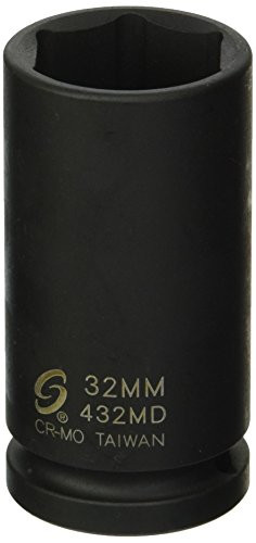 Sunex 432MD 3/4" Drive Deep 6 Point Metric Impact Socket 32mm