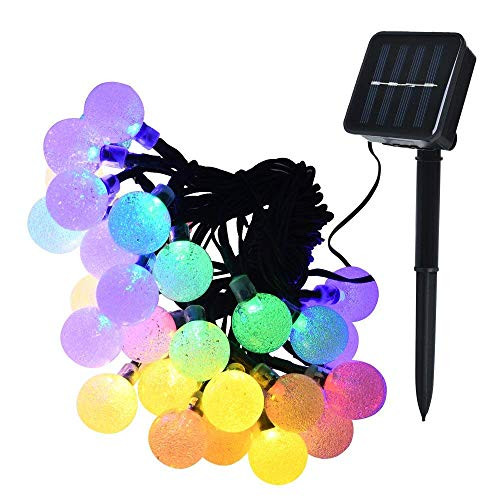 VINSION Globe Outdoor Solar String Lights 30 LED (19.7ft) Waterproof Fairy Bubble Crystal Ball Christmas String Lights Holiday Wedding Garden Patio Party Thanksgiving Decoration Lights VINSION Globe Outdoor Solar String Lights 30 LED (19.7ft) Waterproof Fairy Bubble Crystal Ball Christmas String Lights Holiday Wedding Garden Patio Party Thanksgiving Decoration Lights