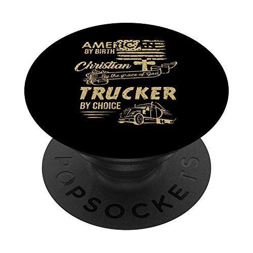 American Christian Trucker Truck Driver Gift PopSockets PopGrip Swappable Grip for Phones and Tablets American Christian Trucker Truck Driver Gift PopSockets PopGrip Swappable Grip for Phones and Tablets