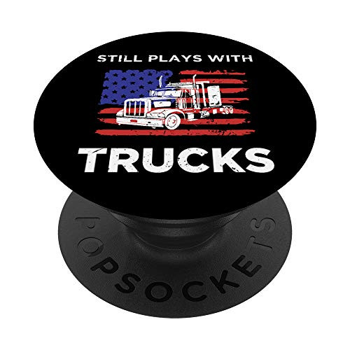 Funny Trucker Truck Driver Plays With Trucks PopSockets Grip and Stand for Phones and Tablets Funny Trucker Truck Driver Plays With Trucks PopSockets Grip and Stand for Phones and Tablets