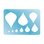 Jewelry Shape Template - Fancy Teardrop