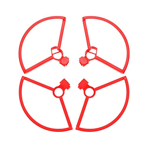 FengCheng 4PCS Propeller Guard Compatible for DJI Mavic Mini 2 Quick-Release Propeller Protector Cover Cage for Mavic Mini Drone - Prevents Scratching People Or Objects  Red