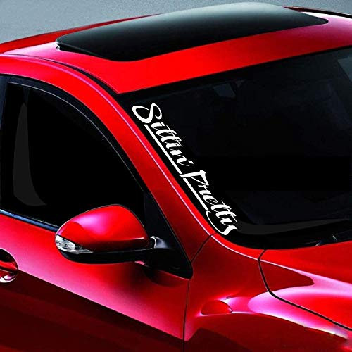 Noizy Graphics 20 inch Sittin Pretty Lowered Side Windshield Banner Car Sticker Truck Vinyl Decal Color White Noizy Graphics 20 inch Sittin Pretty Lowered Side Windshield Banner Car Sticker Truck Vinyl Decal Color White