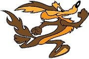 AJs Signs  and  Apparel Wile E Coyote  Running  Vinyl Sticker Decal Cars Trucks Vans Walls Laptop