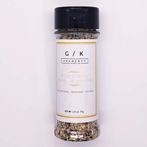 Everything Bagel Seasoning Blend with Toasted White and Black Sesame Seeds Dehydrated Roasted Garlic Dehydrated Onion California Sea Salt Poppy Seeds