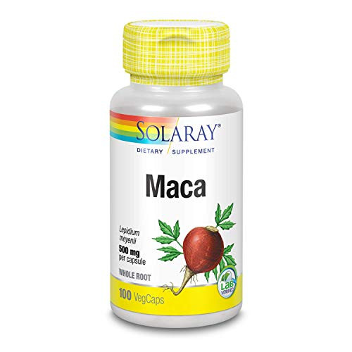 Solaray Maca Root 500 mg Healthy Balance Energy Vitality and Libido Support 100 VegCaps Solaray Maca Root 500 mg Healthy Balance Energy Vitality and Libido Support 100 VegCaps