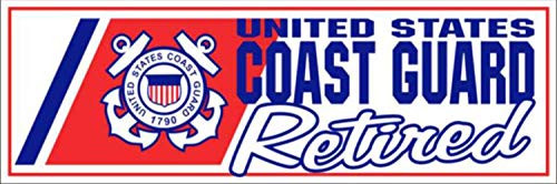 U S Coast Guard Retired Bumper Sticker - Veteran Owned Business