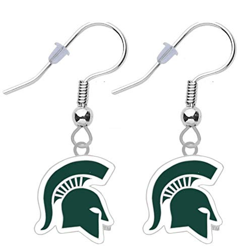 Michigan State University Logo Earrings Pierced