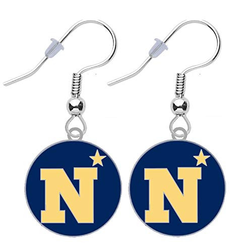 United States Navy Naval Academy Logo Earrings Pierced