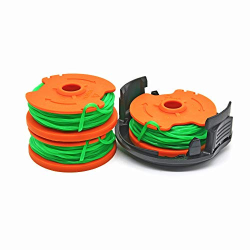 Garden NINJA 10ft Trimmer Edger Spool and Cap Compatible with Worx WA00143-Pack plus  Cap