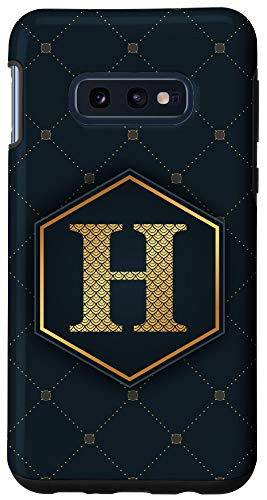 Galaxy S10e Letter H phone case Geometric pattern Chic Alphabet H Case