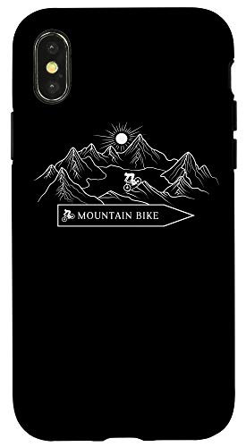 iPhone X XS Mountain Biking MTB Way Sign Fall Line Downhill Case