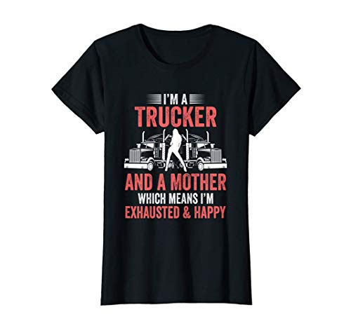 Womens Truck Driver Dad Trucker Papa Fathers Day Gift T-Shirt Womens Truck Driver Dad Trucker Papa Fathers Day Gift T-Shirt