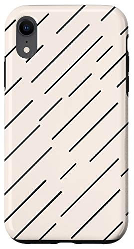 iPhone XR Seashell Color Line Pattern Phone Cover Case