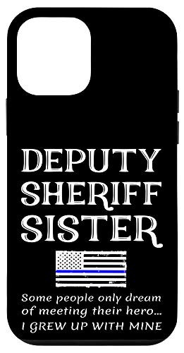 iPhone 12 mini Proud Deputy Sheriff Sister Thin Blue Line USA American Flag Case