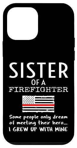 iPhone 12 mini Proud Sister Of A Firefighter Thin Red Line US American Flag Case