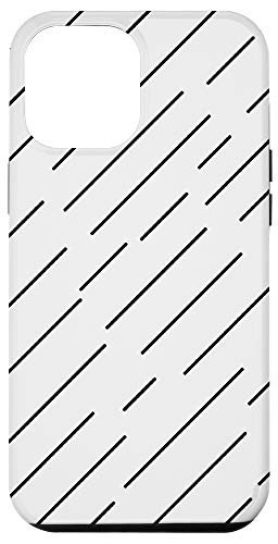 iPhone 12 Pro Max White Smoke Color Line Pattern Phone Cover Case