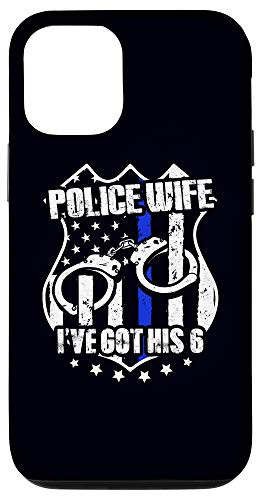 iPhone 12 12 Pro Ive Got His 6 US Flag Thin Blue Line Police Wife Gift Phone Case