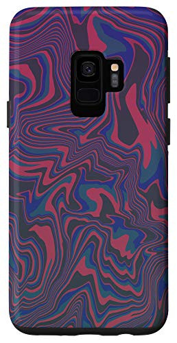 Galaxy S9 Crazy Awesome Line Art Hippie Trippy Psychedelic Colorful Case