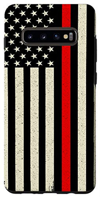 Galaxy S10plus Thin Line Red US Flag Firefighter Gift Case Galaxy S10plus Thin Line Red US Flag Firefighter Gift Case