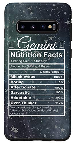Galaxy S10 Gemini Dark Zodiac Star Signs Astrology Lovers Astrologer Case