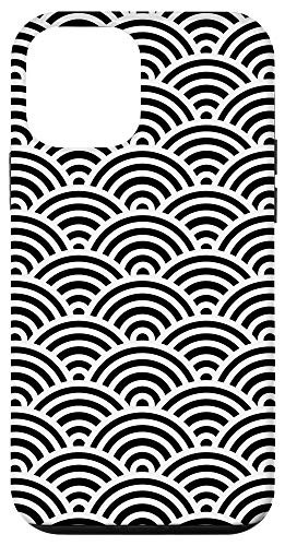 iPhone 12 mini Awesome Wavy Line Art Hippie Trippy Psychedelic Wave Pattern Case