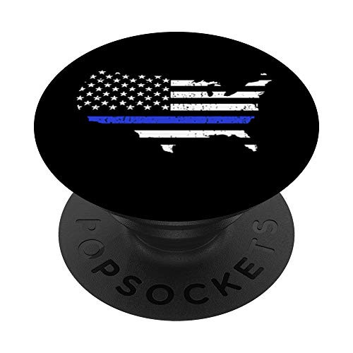 Thin Blue Line American Flag USA United States Police Law PopSockets PopGrip Swappable Grip for Phones and Tablets Thin Blue Line American Flag USA United States Police Law PopSockets PopGrip Swappable Grip for Phones and Tablets
