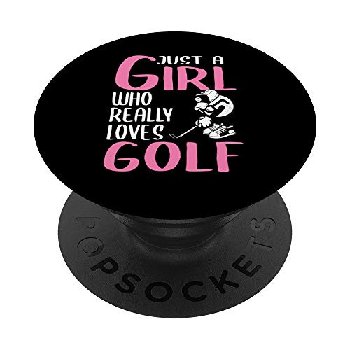 Womens Gift Just A Girl Who Really Loves Golf PopSockets PopGrip Swappable Grip for Phones and Tablets Womens Gift Just A Girl Who Really Loves Golf PopSockets PopGrip Swappable Grip for Phones and Tablets