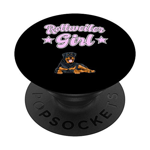 Womens Rottweiler Girl Gift Rottweiler PopSockets PopGrip Swappable Grip for Phones  and  Tablets