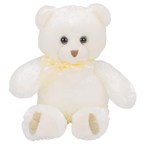 First & Main Arianna The White 9 x 14 inch Polyester Plush Teddy Bear