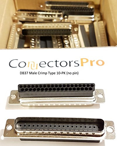 Pc Accessories - Connectors Pro Crimp DB37 Male D-Sub Crimp Type Connector, 10 PCS Pack, No Pin