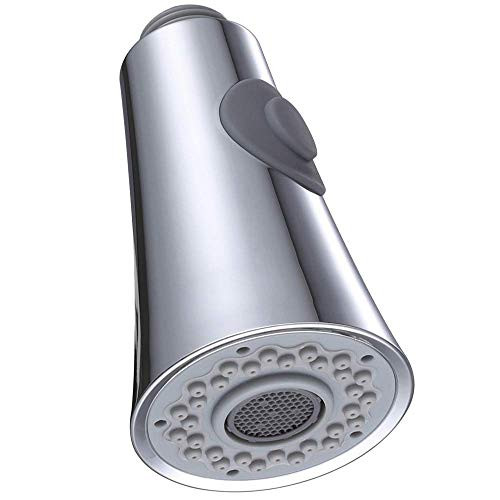 Kitchen Faucet Sprayer Head - Pull Out Sink Faucet Spray Head Nozzle Kitchen Pull Down Faucet Nozzle Spout Replacement Part 2 Functions G1 2 Chrome