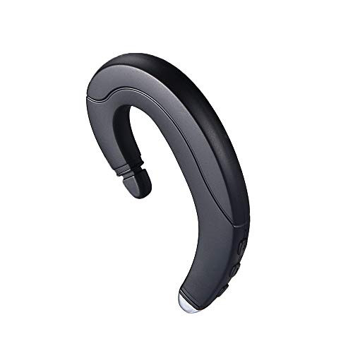 Jinlan Single Ear Wireless Bone Conduction Headphones Stereo Earphone Headset 5.0 Bluetooth IPX5 Black