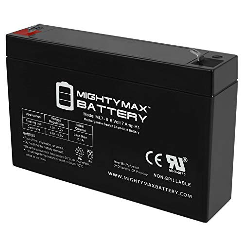 Mighty Max Battery 6V 7Ah SLA Battery Replacement for Bambini Uruz 12V Ride On SUV Brand Product