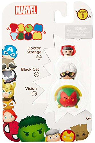 Tsum Tsum Marvel 3-Pack: Vision/Black Cat/Dr. Strange Toy Figure